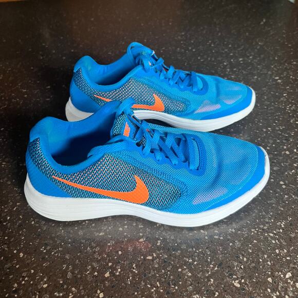 Nike Kids Revolution 3 819413-401 Blue Running Shoes Sneakers Size Youth 4.5 - Picture 1 of 7